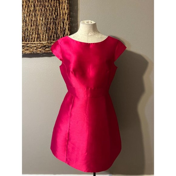 kate spade Dresses & Skirts - Kate Spade Dress 10 Pink Silk Blend A Line Low Back NWT Full Bloom